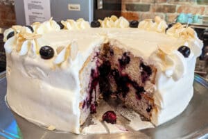 Rovali's Almond Blueberry Cake